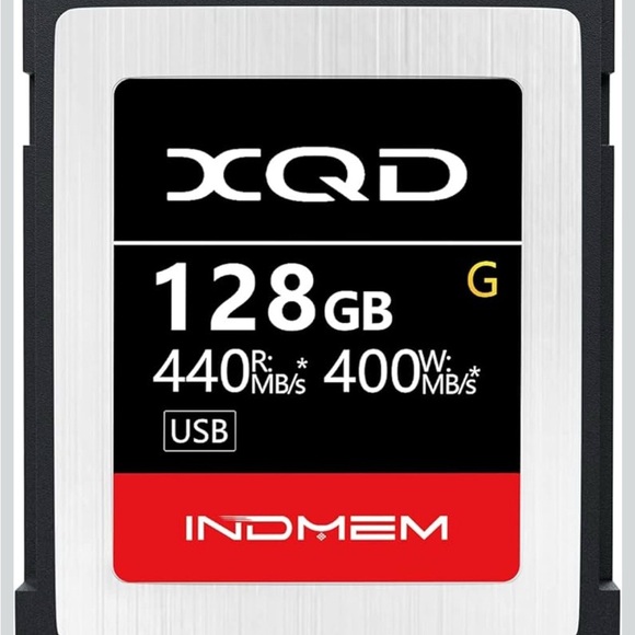 XQD Memory Card 128GB - Black and Red - Picture 2 of 7